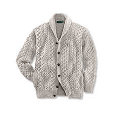 Aran-Herren-Cardigan