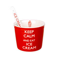 Eisbecher Keep Calm & Eat Ice Cream